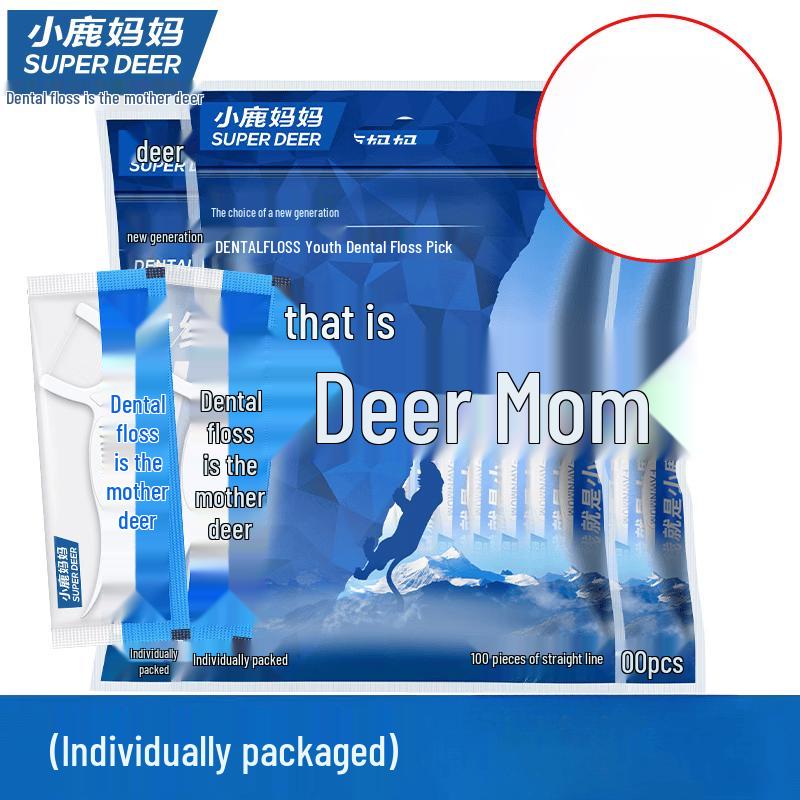 FAWNMUM Портативные зубочистки с нитью Семейная упаковка