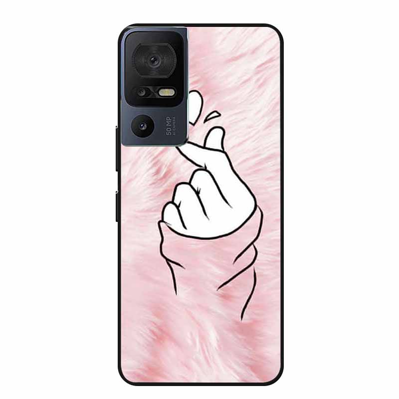 Чехол для телефона TCL 40 SE 40SE Coque Черный Силиконовый Мягкий Задний Чехол-Крышка Для TCL 40 SE Чехол Funda Для TCL40SE Capa 6.75" Оболочка