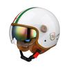 3C Certified Motorcycle Half Helmet Electric Bike Universal All Adult 3/4 Style