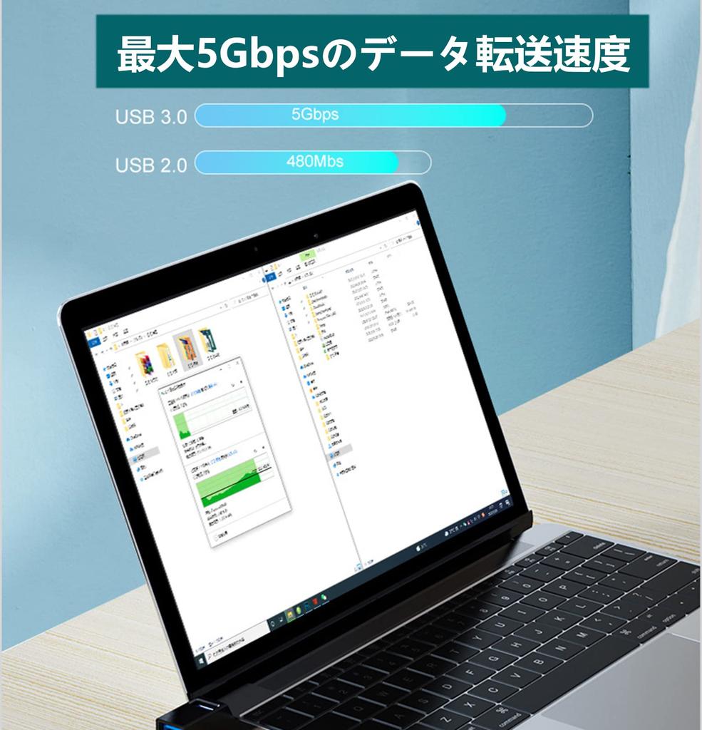 POTRRCIUSUER USB USB USB Комбо Расширитель USB-портов Высокоскоростной и Портативный USB-хаб на 3 порта, Хаб 3.0 + 2.0, Ультра-маленький, Питание от шины, Хаб, Скорость, Легкий,
