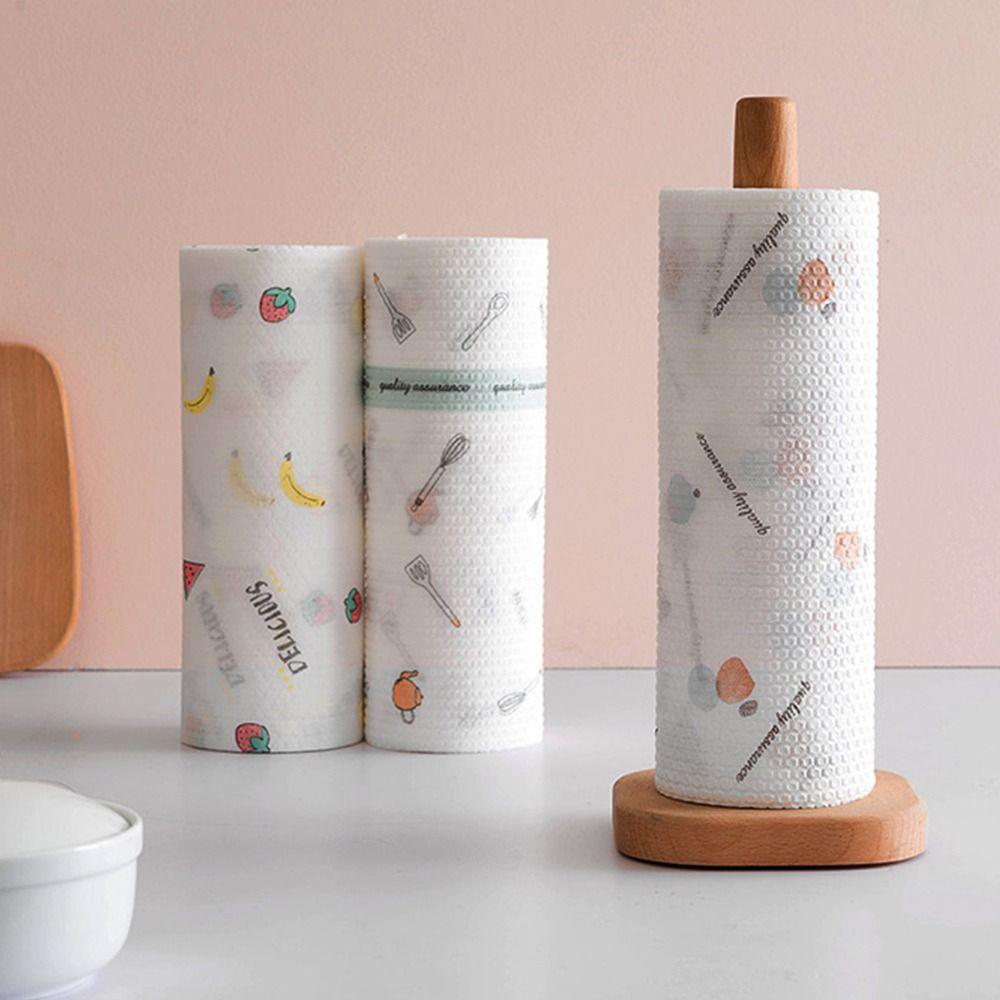 1 рулон утолщенной нетканой ткани для удаления масла, абсорбирующее полотенце, одноразовые тряпки, новая кухонная бумага