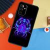 Чехол со знаком зодиака Неон для Samsung Galaxy A14 A34 A54 A55 A35 A15 A73 A53 A33 A23 A13 A12 A32 A52 A51