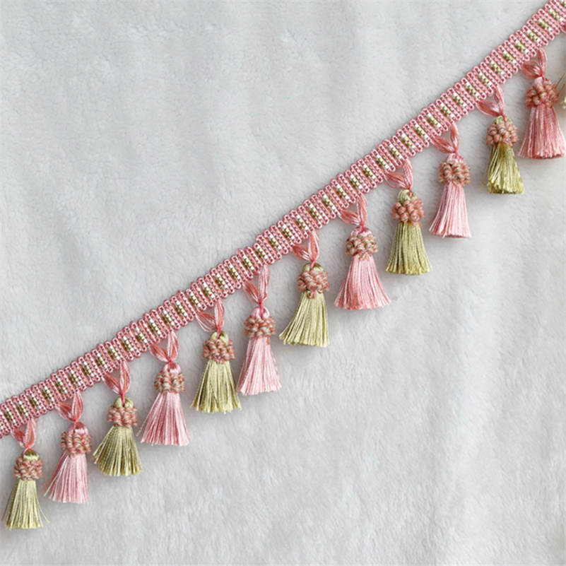 1 метр занавески украшение дома кисточка ремесло красочная бахрома отделка кружевная лента обивка