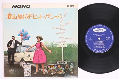 10-дюймовая пластинка KAYOKO MORIYAMA Hit Parade JPO1073 Toshiba 1960 Япония Японская Энка Традиционная Б/у