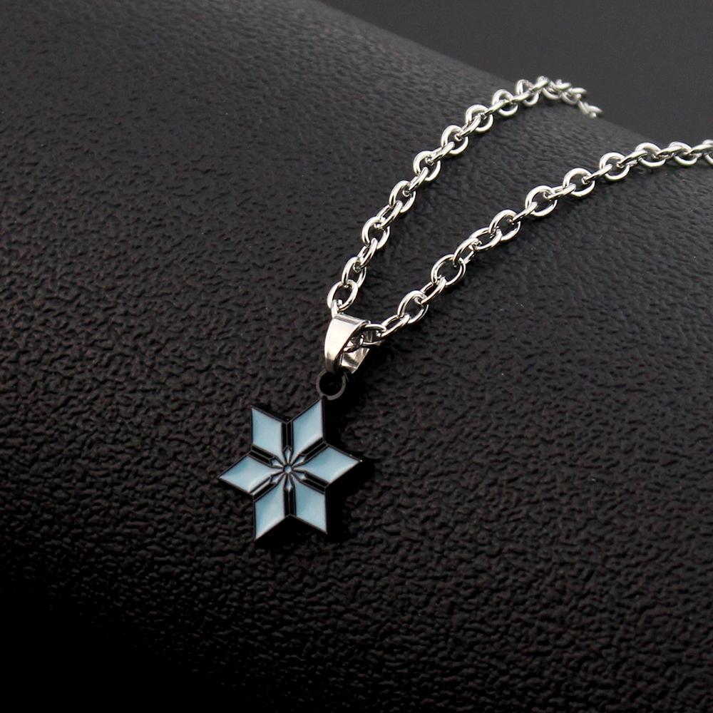 Genshin Impact кулон ожерелье подростковое милое аниме мультфильм призрак ожерелье из нержавеющей стали для мужчин женщин ювелирные аксессуары подарок