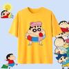 Crayon Shin Chan Shinnosuke Shiro Kazama Print T Shirt Women Unisex Oversized Cute Cartoon Short Sleeve Casual Tee