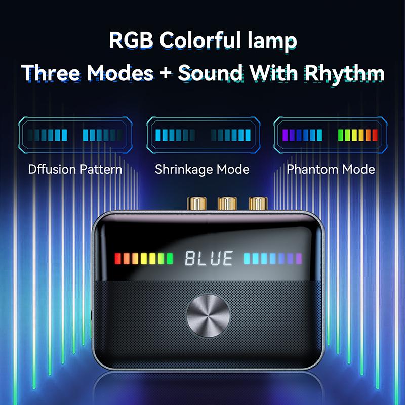 Bluetooth 6.0 Аудио Передатчик Приемник 2-в-1 TX RX Адаптер со Светодиодным Дисплеем NFC RGB Подсветкой Оптический Коаксиальный RCA AUX для Стерео Динамика Усилителя