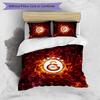 Galatasaray FC Printed 3PCS Bedding Set Breathable Duvet Cover with Pillowcases Decorative Bed Linen for Bedroom Home