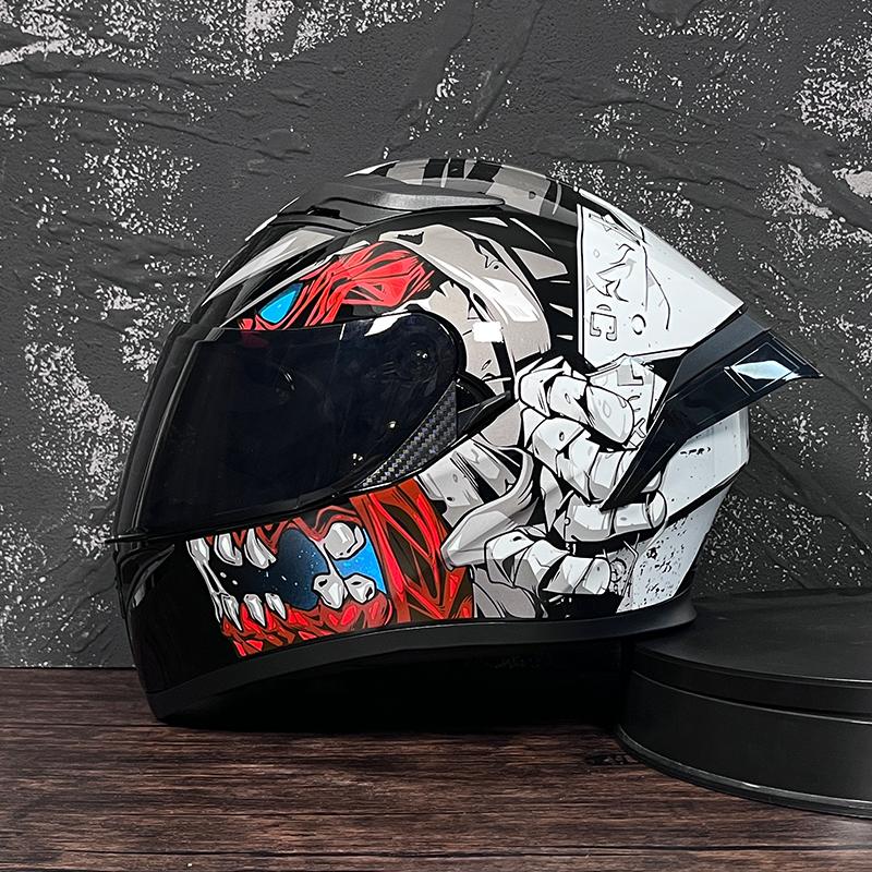 JIEKAI Мотошлем Мужской Полнолицевой Casco Moto С Двойным Визором Гоночный Шлем для Мотокросса Мотоциклетный Capacete Moto Шлемы