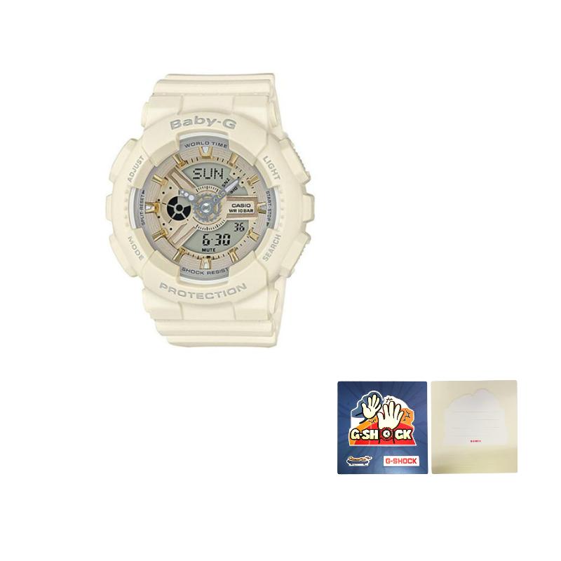 Casio Женские часы BABY-G Белые BA-110GA-7A2PR BA-110GA-7A2PR