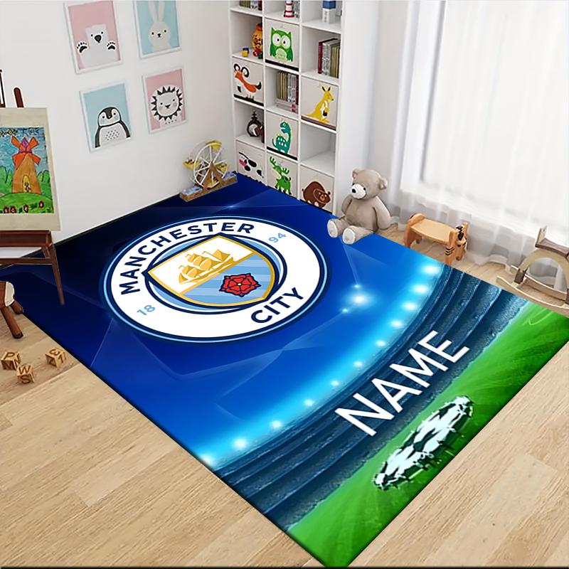 Custom Name Manchester City Champions Carpet Rug Customizable Soft Washable Anti-Slip Home Living Room Sofa Mats Personalized Rug. 0909215