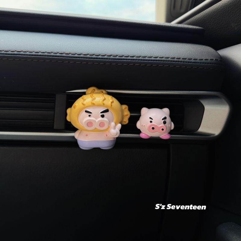 Cute Shin-Chan Taiyaki Zawaemon Car Air Vent Clip Aroma Diffuser Stone New Car Decoration Gift