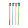 10pcs 0.5mm Creative Stationery Dinosaur Silicone Head Gel Pen Cute Cartoon Learning Office Water-based Signature Pen