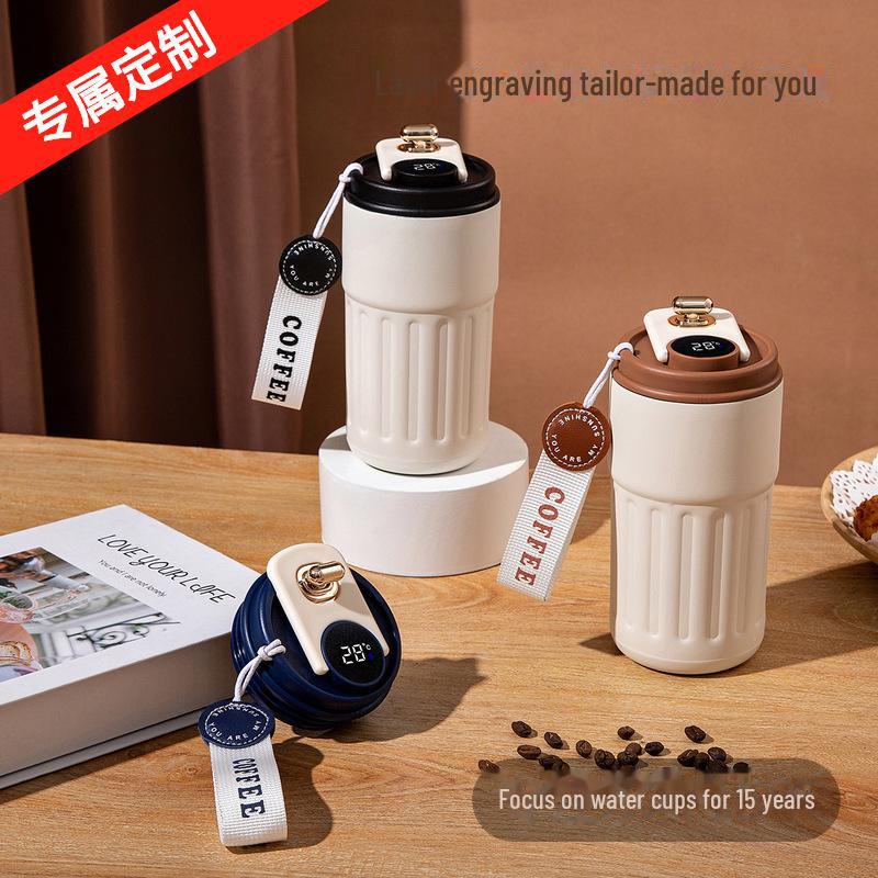 "Smart Temperature Classic Coffee Cup: Portable & Stylish 316 Stainless Steel Event Gift"