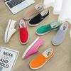 2025 Spring Classic Slip-On Shoes: Women's Low-Top, Solid Color & Men's Korean Style Canvas Shoes