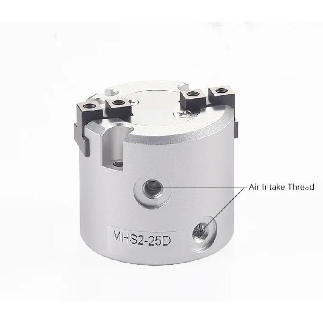 MHS2/MHS3/MHS4 Series 2/3/4 Finger Pneumatic Gripper Replacement Double Action Rotating Air Cylinder 16D/20D/25D/32D/40D/50D