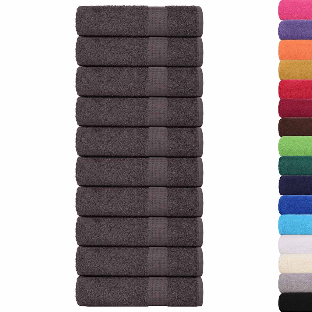 FROGN Bath Towels 10 pcs Anthracite 100 x 150 cm 360 g m²