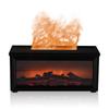 Remote Control Fireplace Flame Humidifier with LED Light Simulated Fireplace Diffuser  Home