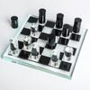 Creative Light Luxury Geometric Chess Soft Decoration Living Room Model Room Office Crystal Black and White Chessboard Ornaments