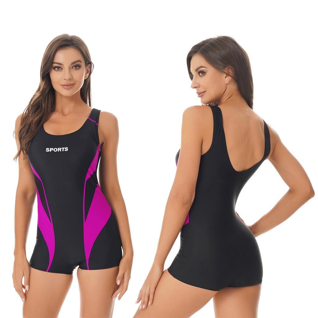 Womens One-piece Suits Rash Guard Shorty Wetsuits Swimsuit Sleeveless Removable Pads Open Back Swimwear Surfing Beachwear