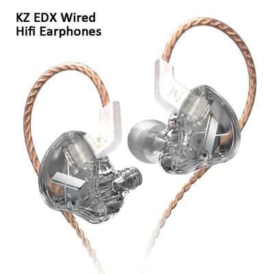 KZ Наушники EDX Hifi, динамические стереонаушники с басами, модные внутриканальные спортивные наушники с шумоподавлением.