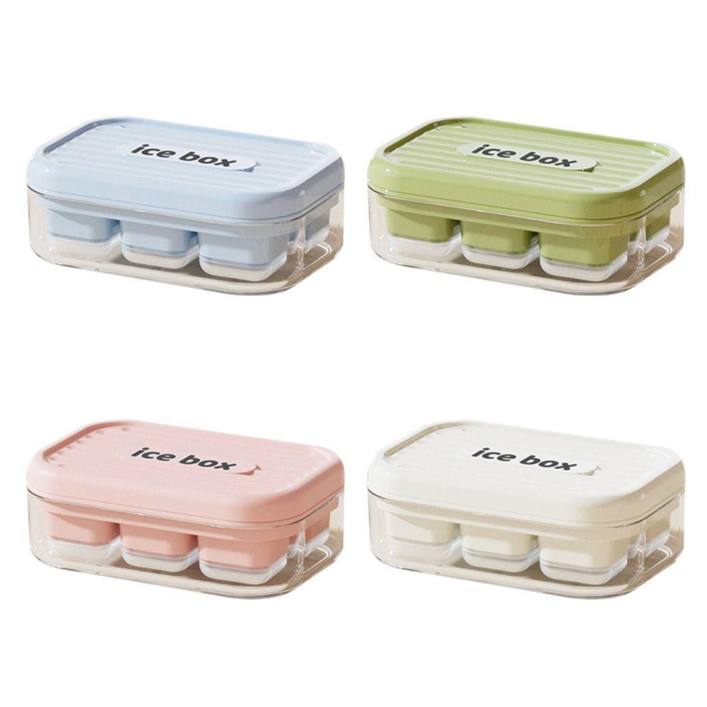 С контейнером для хранения Форма для льда Быстрозамороженный производитель Контейнер для льда Пищевой Летний Поддон для кубиков льда Кухня