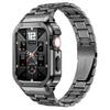 Корпус + Ремешок из нержавеющей стали для Apple Watch Band 44 мм 45 мм 49 мм 40 мм Защитный чехол Аксессуары iwatch Ультра серия 8 6 SE 7 Ремешок