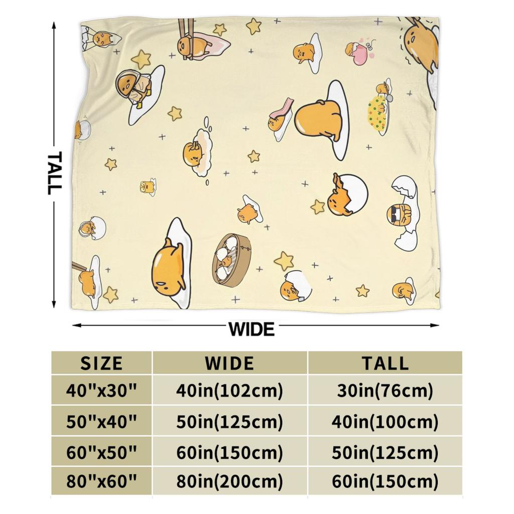 Одеяло Lazy Egg Gudetama Милое Мультяшное Флисовое Забавное Дышащее Плед для Постельных Принадлежностей Гостиной Текстильный Декор,