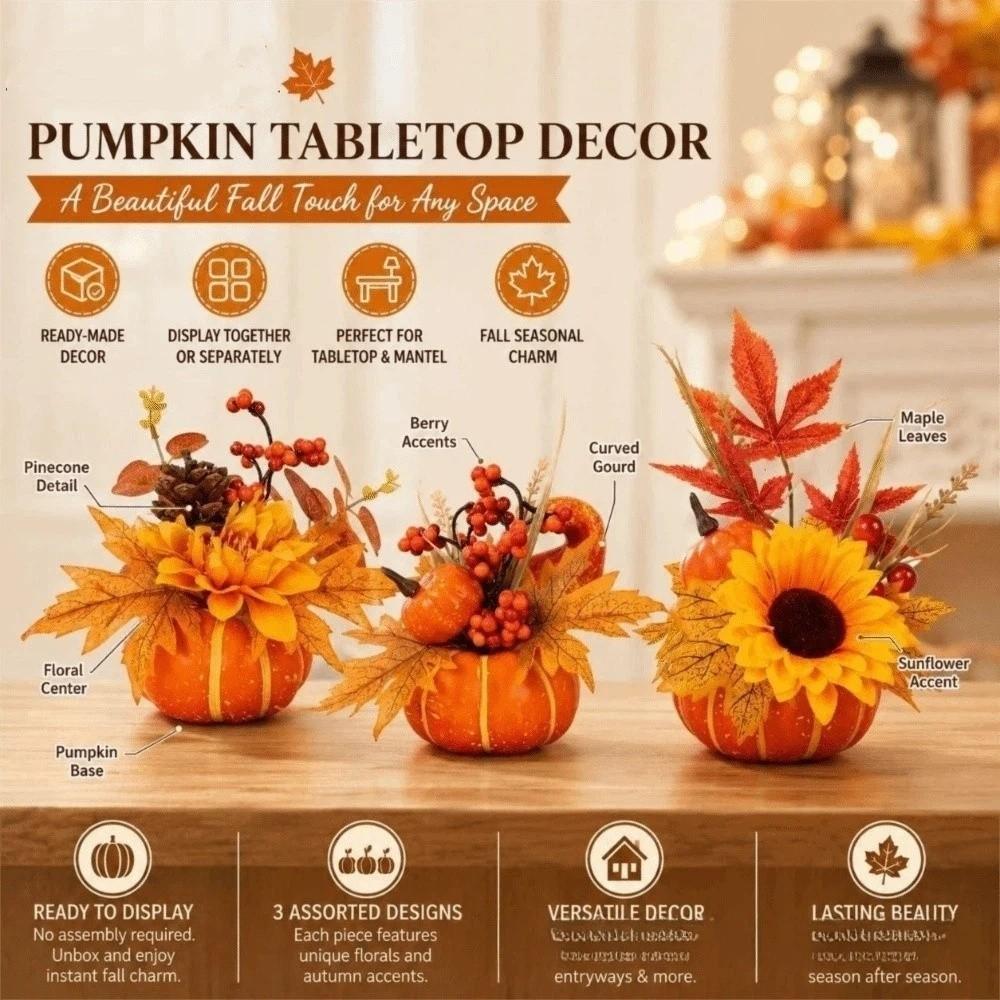 Simulated Flowers Halloween Ornaments DIY Desk Ornaments Party Decorations