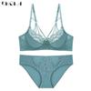 DKGEA Sexy Underwear Set Plus Size Brassiere Ultrathin