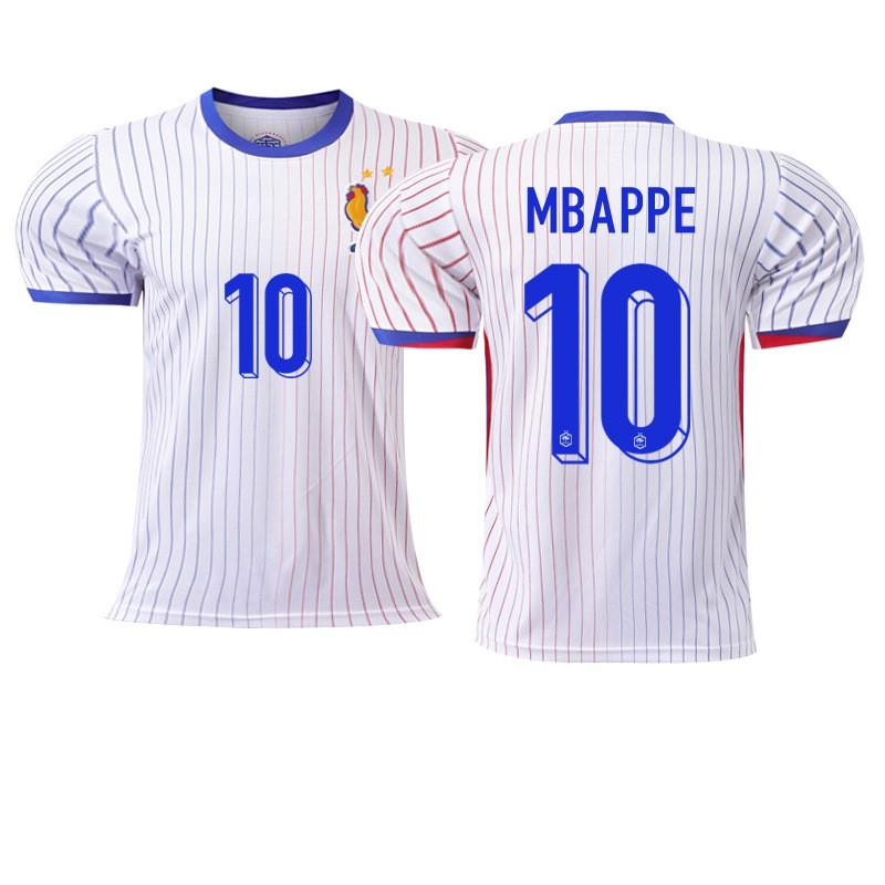 France Euro Cup Away Soccer Jersey Men Women Short Sleeve Football Shirt Mbapp 10 Griezmann 7 Giroud 9