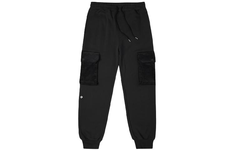 Men's Converse Vintage Corduroy Patchwork Loose Fit Fleece Elastic Cuff Fleece Lined Knitted Sweatpants Men's