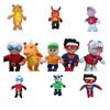 Cute Cartoon Panda Superman Plush Toy For Kids, Short-haired Stuffed Animal Doll