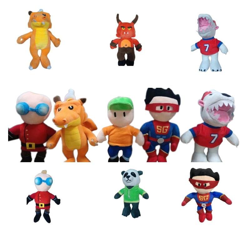Cute Cartoon Panda Superman Plush Toy For Kids, Short-haired Stuffed Animal Doll