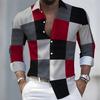 Мужская полосатая рубашка с длинным рукавом - Стильная, в стиле Business Casual и удобный мужской топ, подходит для различных случаев.