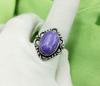 Charoite Gemstone 925 Sterling Silver Plated US SZ 5 Ring MM-R213
