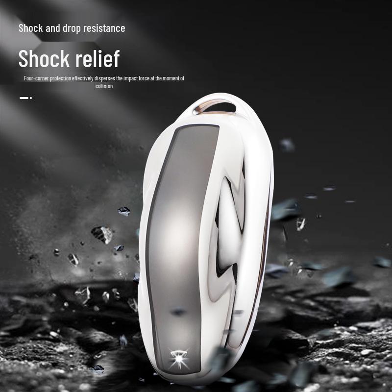 Прозрачный мягкий резиновый чехол для ключа для Tesla Model 3/Y