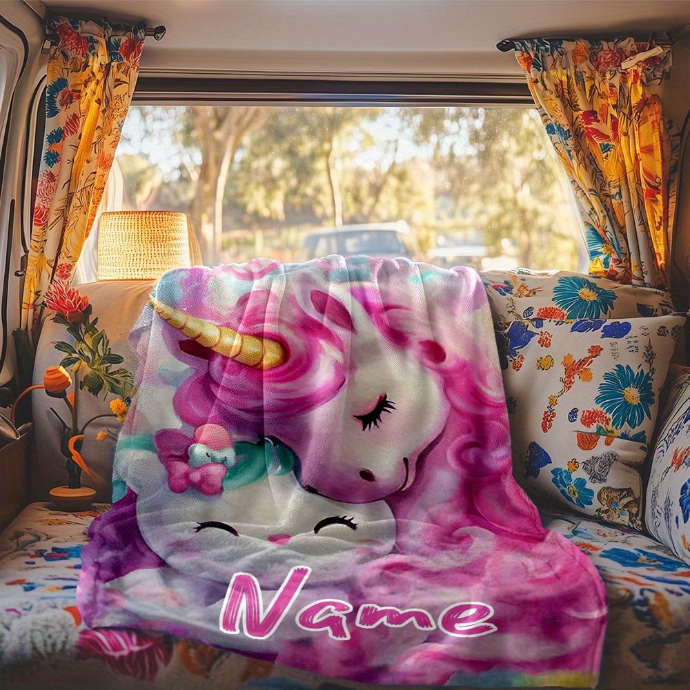 Unicorn Rv Blankets Comfortable Soft Lightweight Allseason Multipurpose Blanket For Picnics Sofas Camping Bedding Rv Perfect Gift For Friends And