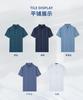 [Cool Silk] Summer New Business Striped Breathable Collar Short Sleeve Polo Shirt for Men