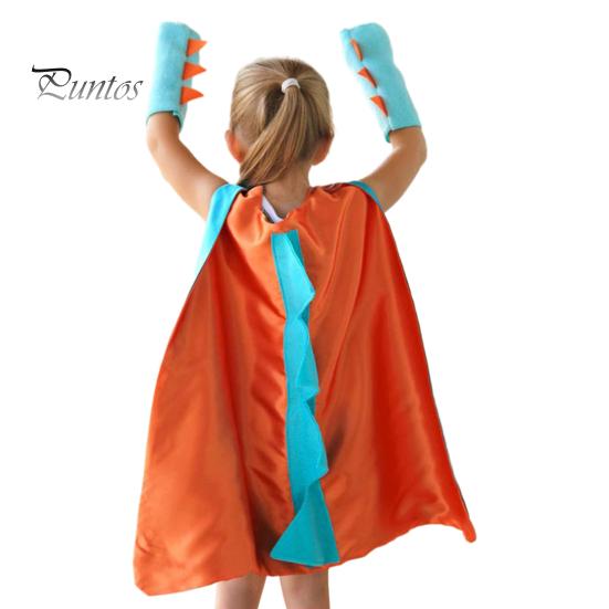 Костюмы Детский костюм накидки динозавра Тонкая работа Удобно носить Создать атмосферу Косплей Наряды для вечеринок на Хэллоуин Косплей