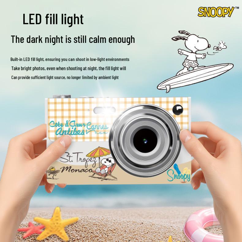 SNOOPY 4K Dual-Camera Entry-Level Mirrorless Camera for Students & Travel Vlogs
