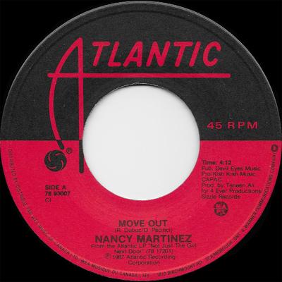 7-дюймовая пластинка NANCY MARTINEZ - Move Out 7893007 Atlantic 1986 Канада Танцевальная и электронная музыка Б/у