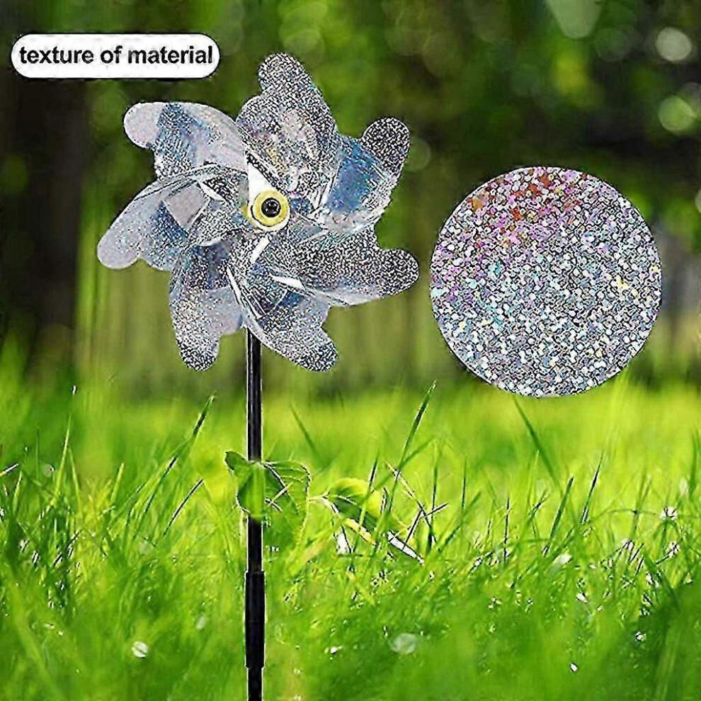 5 Pieces Reflective Bird Repeller, Pinwheel, Pinwheels Bird Repeller, Protect Garden Orchard Farm Yard