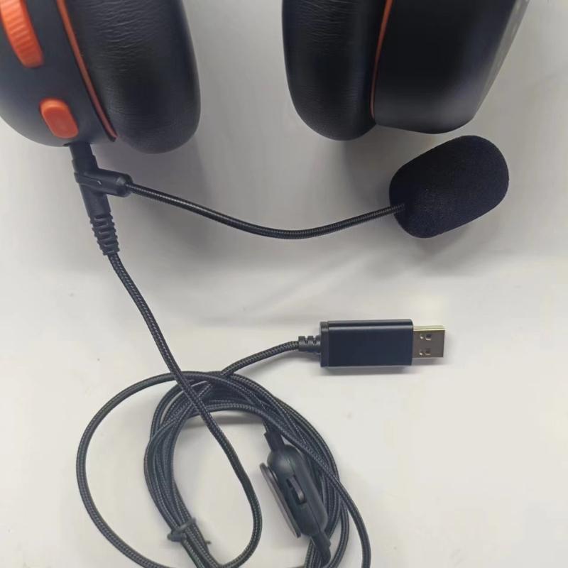 Профессиональный микрофонный кабель 3,5 мм для наушников WH1000XM5 XM4 MDR10R MDRXB950BT для игр, музыки, общения