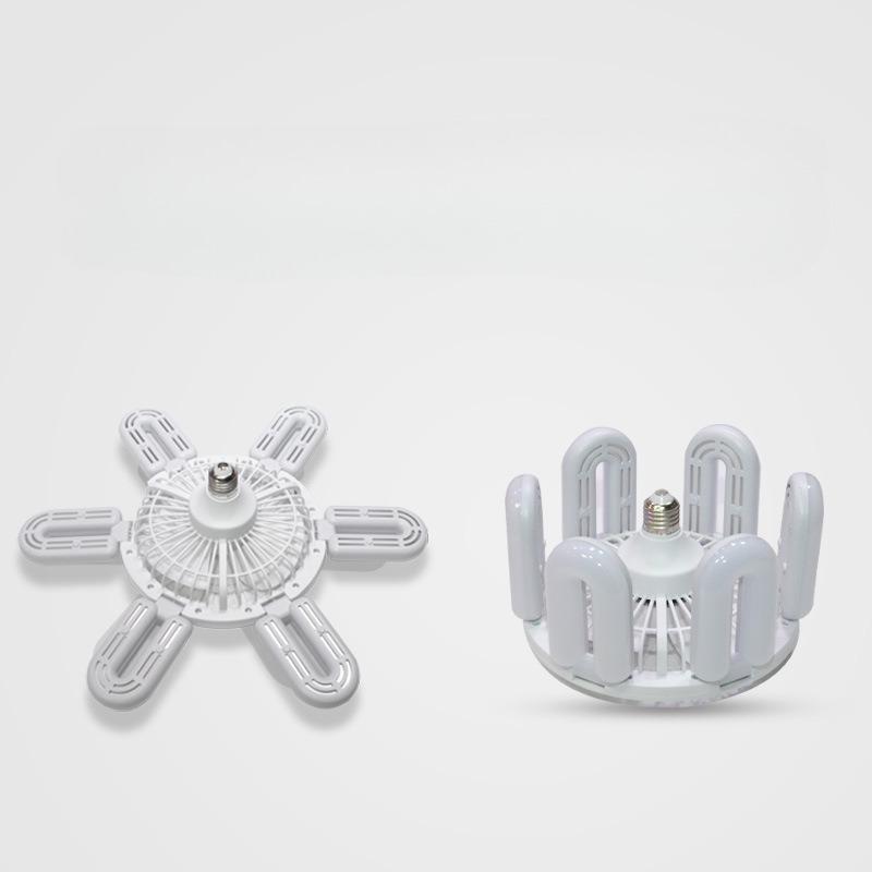 1 шт. E27 винтовой вентилятор, светильник, новый 6U тип, 6-лепестковый складной потолочный вентилятор, светильник для спальни, гостиной, кухни, сильный ветер, супер яркий