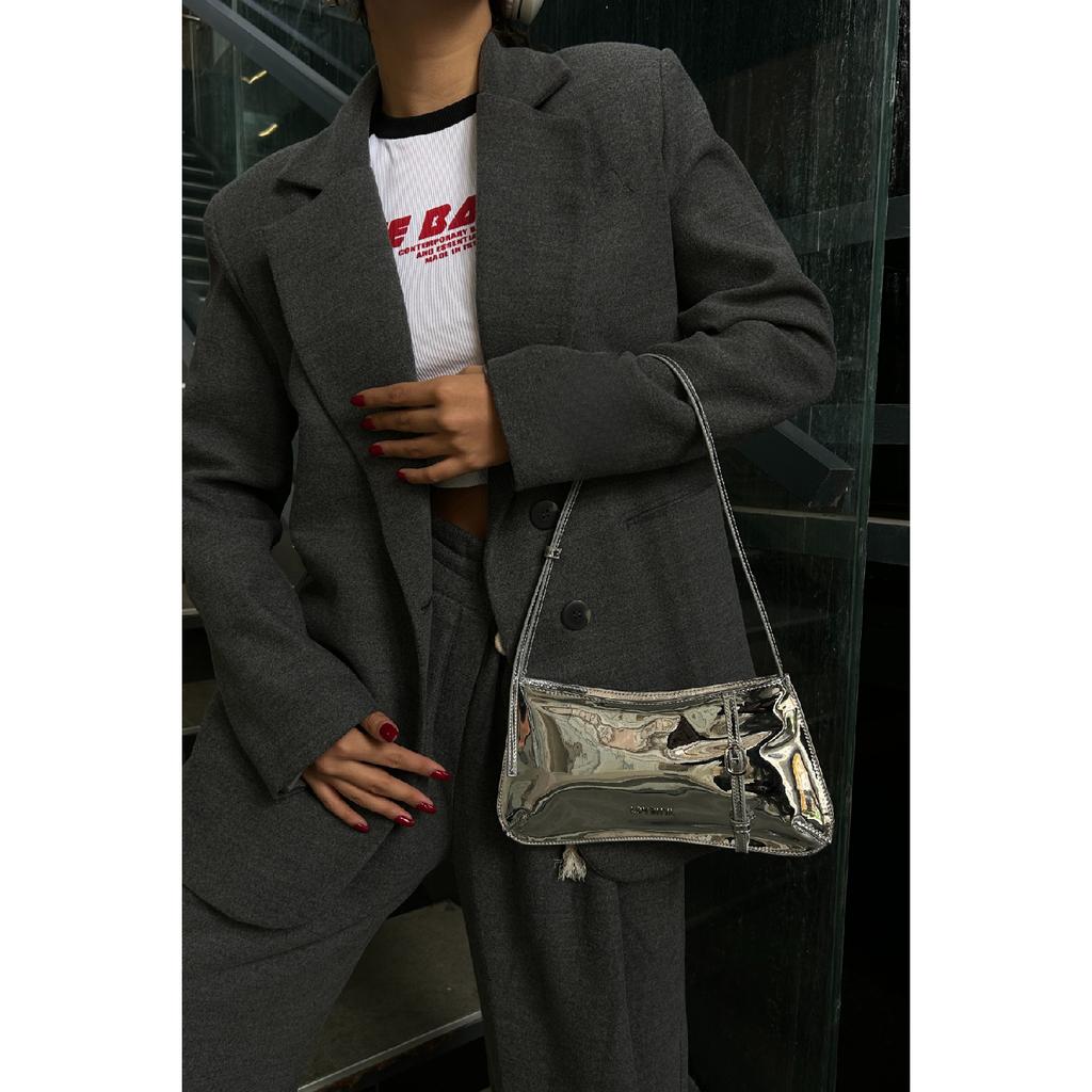 Сумка через плечо с поясом Темно-Бордовый Красный Eleanor