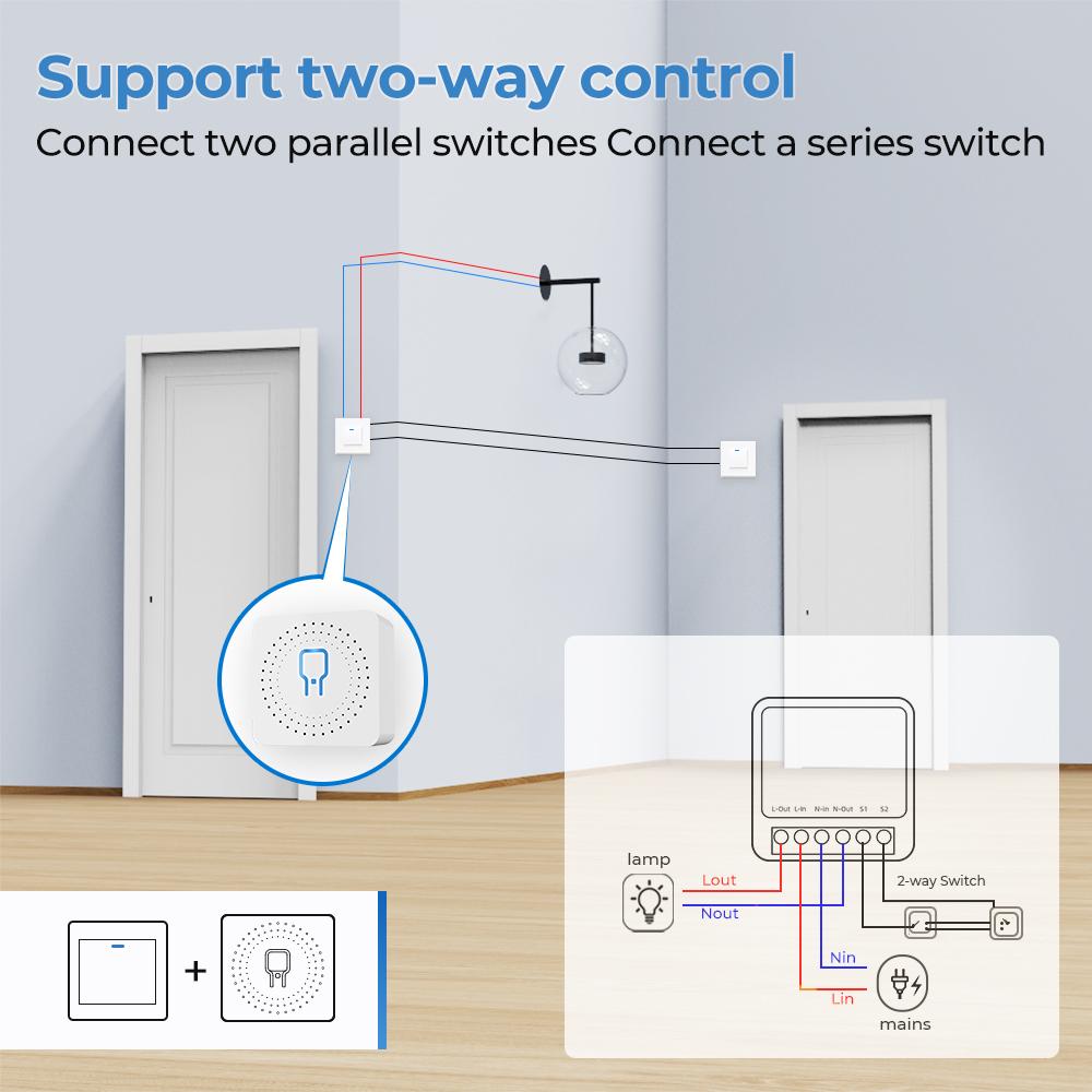 16A Tuya Zigbee 3.0 Mini Smart DIY Switch 1 Way Control Smart Home Relay Automation Breaker Работает с Alexa Google Home Yandex