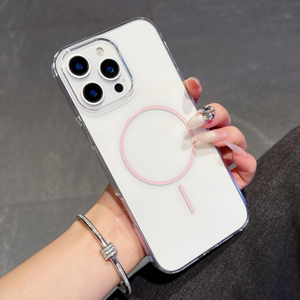 Ультратонкий прозрачный чехол для iPhone 17 Pro Max Магнитная невидимая тонкая накладка для iPhone 16 15 14 Pro Max
