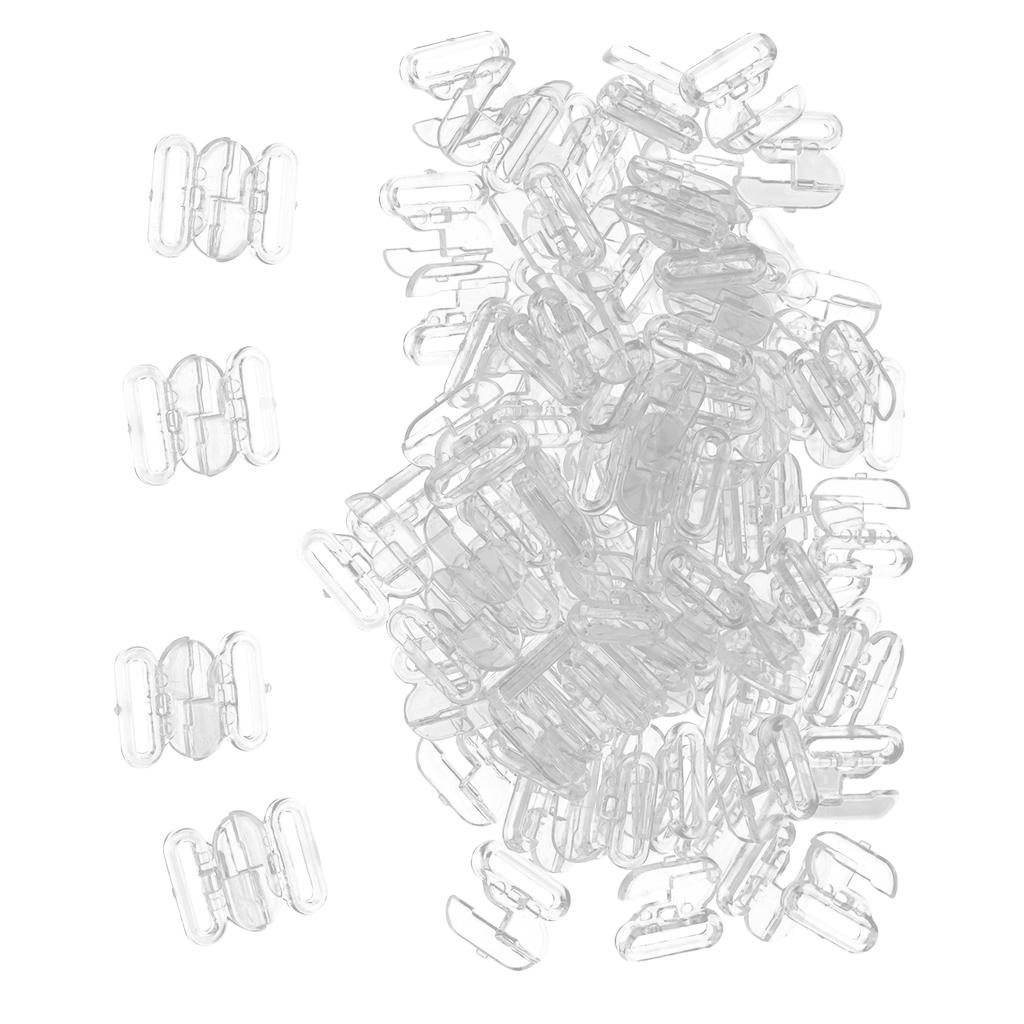 50 комплектов пластиковых ремней для бюстгальтеров, слайдер, крючок, зажимы для пряжек для нижнего белья, 10 мм