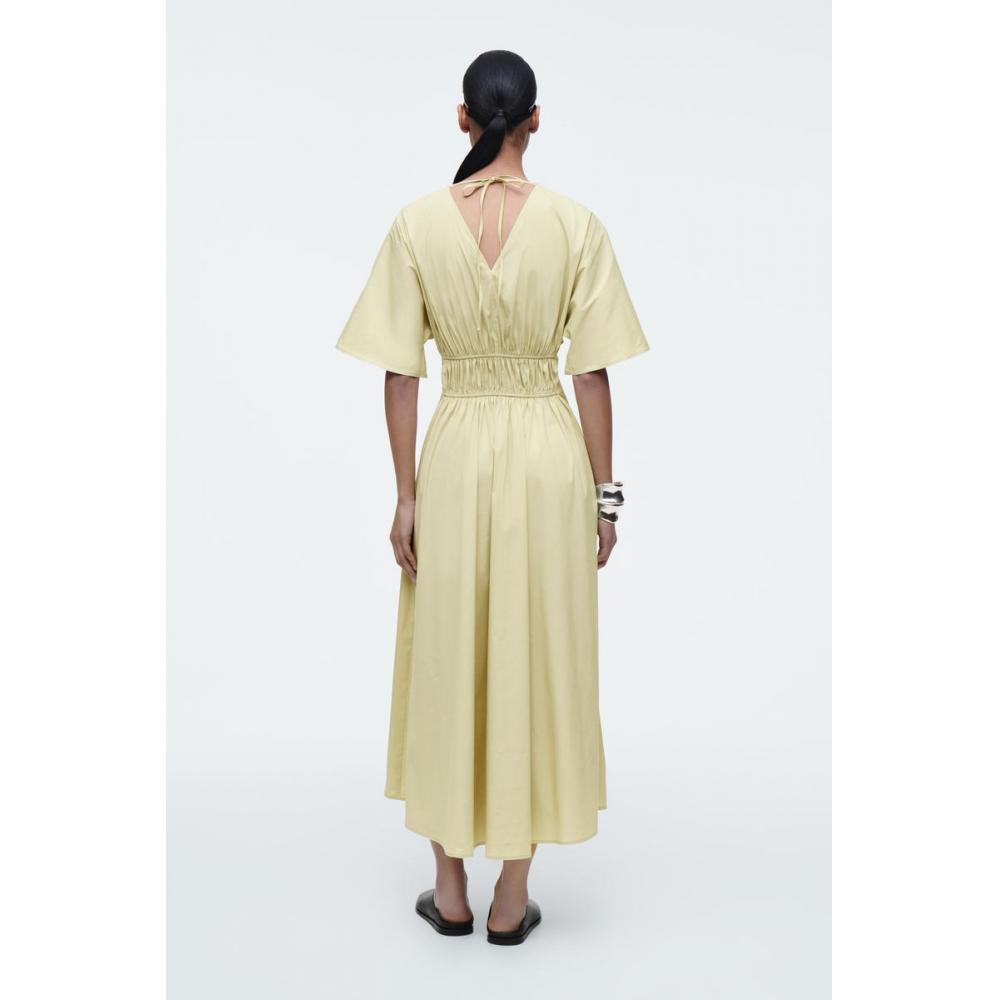 COS Платье миди с открытой спиной Japan Gather